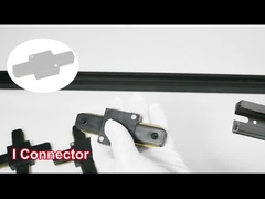 El aluminio de la vía del proyector de la tienda de ropa de 2 alambres espesó