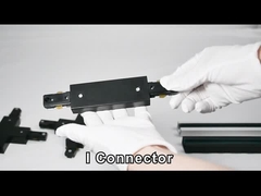 Blanco comercial de aluminio de la tira del carril de la pista del proyector de 3 alambres