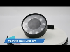 Lámpara de rejilla de iluminación para el hogar de la sala de estar del proyector de la pista magnética redonda de 9w