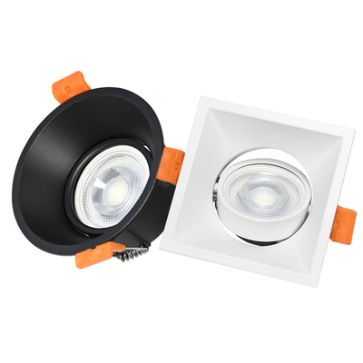 Color blanco negro de vivienda del proyector ajustable MR16/GU10