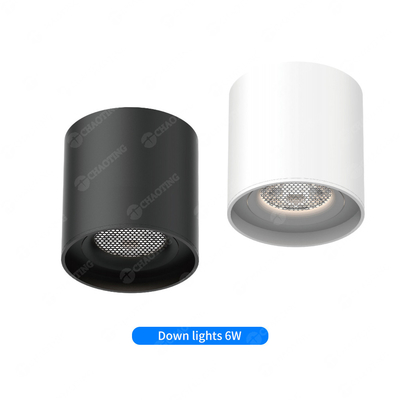 Ultra delgado Magnético redondo Downlight Anti-brillo Negro 6Watt 4000K Proyector