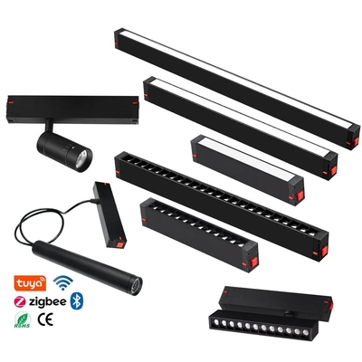220V para el hogar, comedor, wifi inteligente, aplicación de seguimiento magnético, luz de línea, sistema de luz lineal, luz de pista magnética.