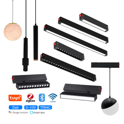 Smart 2.4G12W 20W 30W luz de rejilla LED foco de luz de pista magnética