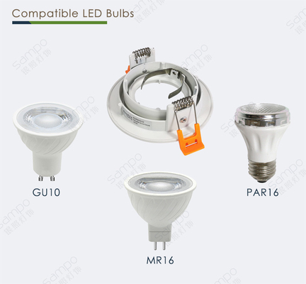 El bulbo de Mr16 G5.3 Gu10 acó la vivienda de aluminio de la fundición a presión de la vivienda de Downlight
