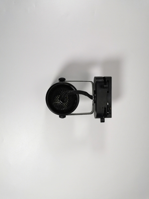Blanco negro de vivienda ligero del material del hierro de la pista del proyector Gu10