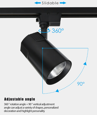 Proyector blanco caliente 220-240V de la pista del LED para la tienda de ropa