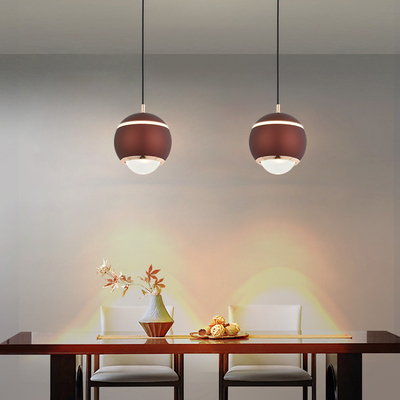 7W llevó la luz pendiente de cristal esférica alrededor de luz de techo de cristal
