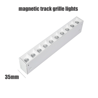 la luz 8w magnético 16w 24w de la pista de 220v 35m m llevó el proyector linear