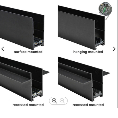 Luz magnética montada superficial acada de aluminio de la pista del carril magnético LED de la pista