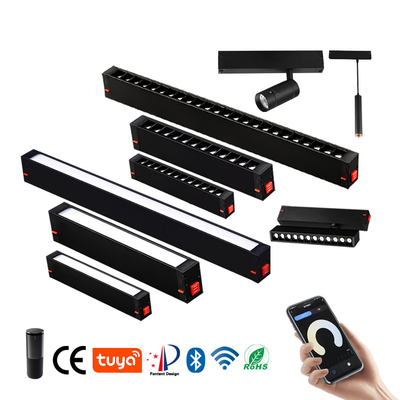 220v 9w 18w LED Luz de pista magnética Proyector lineal LED antideslumbrante