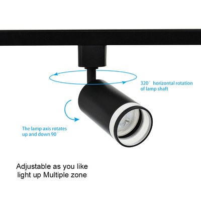 Luz de aluminio de acrílico de la pista GU10 antideslumbrante sin diseño principal de la lámpara