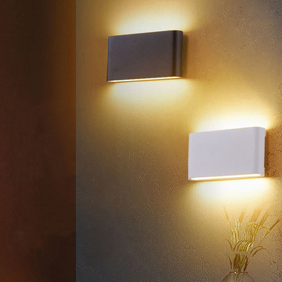 Prenda impermeable principal doble de la luz 6w 12w de la pared de la sala de estar de la cabecera ultra fina del dormitorio