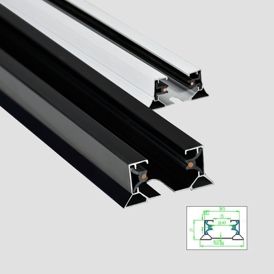 Carril de aluminio espesado el 1m el 1.5m los 2m 3M de la pista de 2 alambres