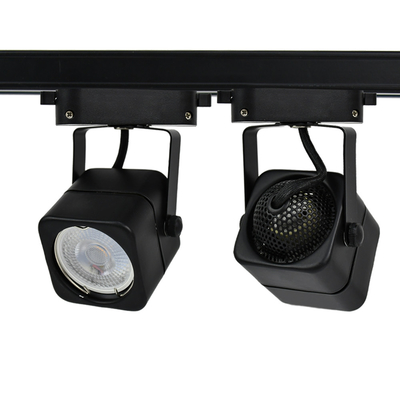 Luz comercial casera del punto de la pista Gu10 de la tienda de ropa, luz de la pista del cuadrado 6W