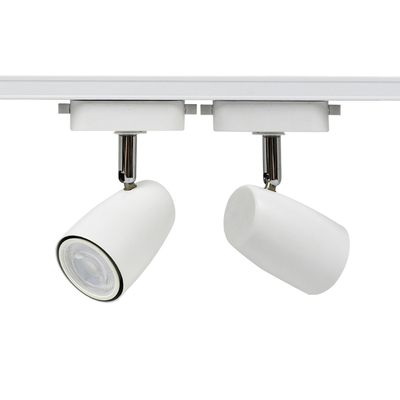 Proyector blanco de aluminio puro de la pista del color GU10, vivienda de la luz de la pista G5.3