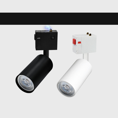 Ángulo ajustable de la pista de Gu5.3 Gu10 del proyector de alto voltaje negro blanco de la luz