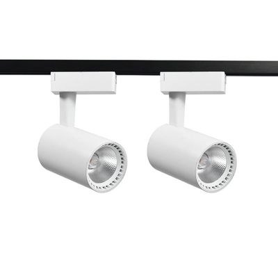 Foco COB montado en superficie para tienda de ropa con luz LED sobre riel para sala de exposiciones de segunda línea