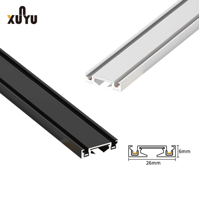 El aluminio negro blanco Magnetic Rail Ultra Superficie delgada montada