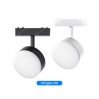 IP20 Proyector LED magnético 9W Luz de relleno negro Decoración del hogar sin luz principal