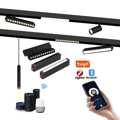 220V LED Magnético de la pista de la luz de la casa Spotlight Inteligente de la iluminación principal sin