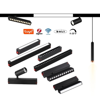 Smart Tuya App Luz de pista magnética sin luz principal 12W 3000K Spotlight