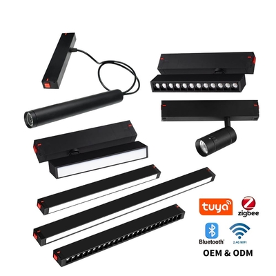 220V sin luz principal vía magnética lineal 3000K 10W 20W COB lámpara de candela