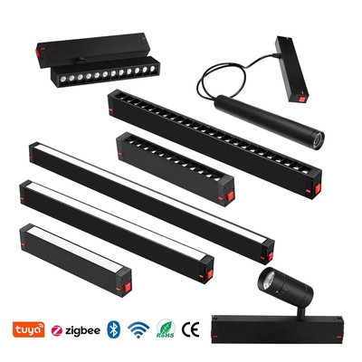 220V Proyectores de colgante de montaje en recubrimiento Lineal 7w 10w Iluminación de pista magnética LED apagable