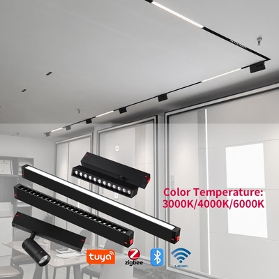 220V Luz de pista magnética inteligente para el hogar sin luz principal Iluminación de línea LED