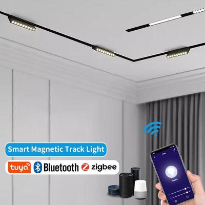 Smart Tuya 2.4G teléfono móvil controlado LED luz de inundación magnética foco
