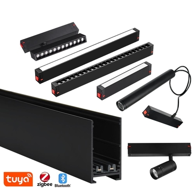Luz de pista magnética incrustada Luz de línea LED Luz de banda colgante Spotlight