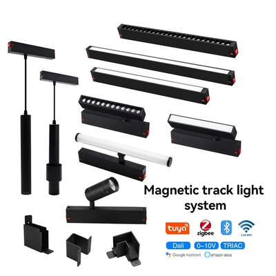 Zigbee Tuya Control inteligente Luz de pista magnética 10W 20W luz de inundación LED