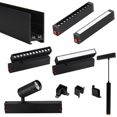 Alta tensión 220v de aluminio 25MM de vía 7W 10w PU lámpara de cuentas Magnético foco